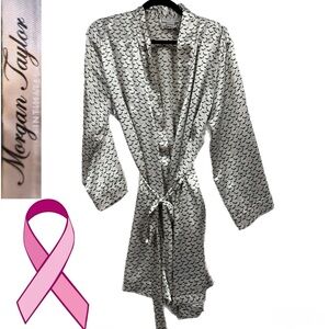 Morgan Taylor Intimates Satin Robe High Heel Breast Ca Awareness Limited Edition